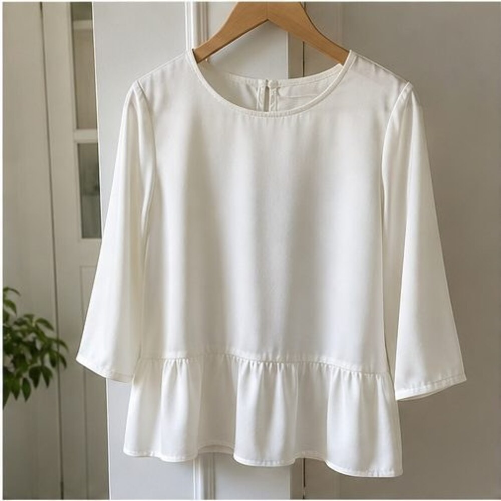 Ivory Button Blouse
